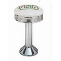 Counter Mounted Stool W/ Seat Logo